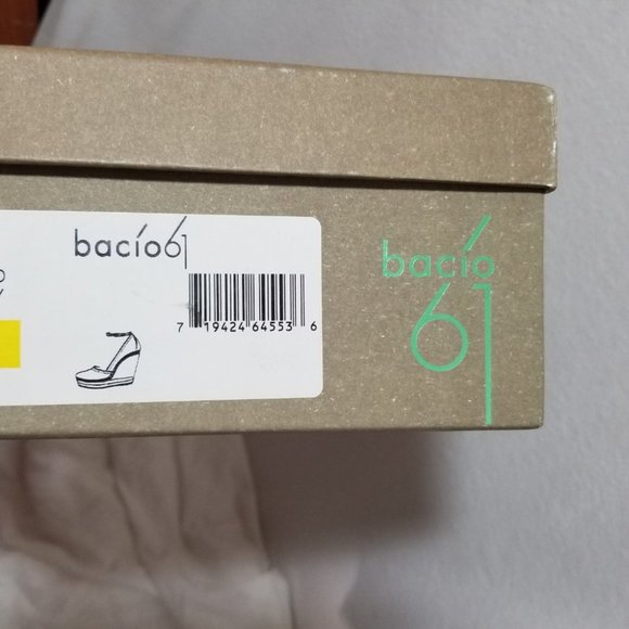 Bacio 61 Grotto Canary Wedge Platform Heels SZ 6.5 - Picture 14 of 15